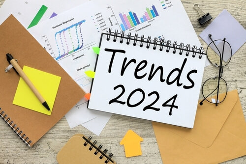 Notepad,With,Spring,And,Glasses.,Bright,Financial,Charts.,Text,2024